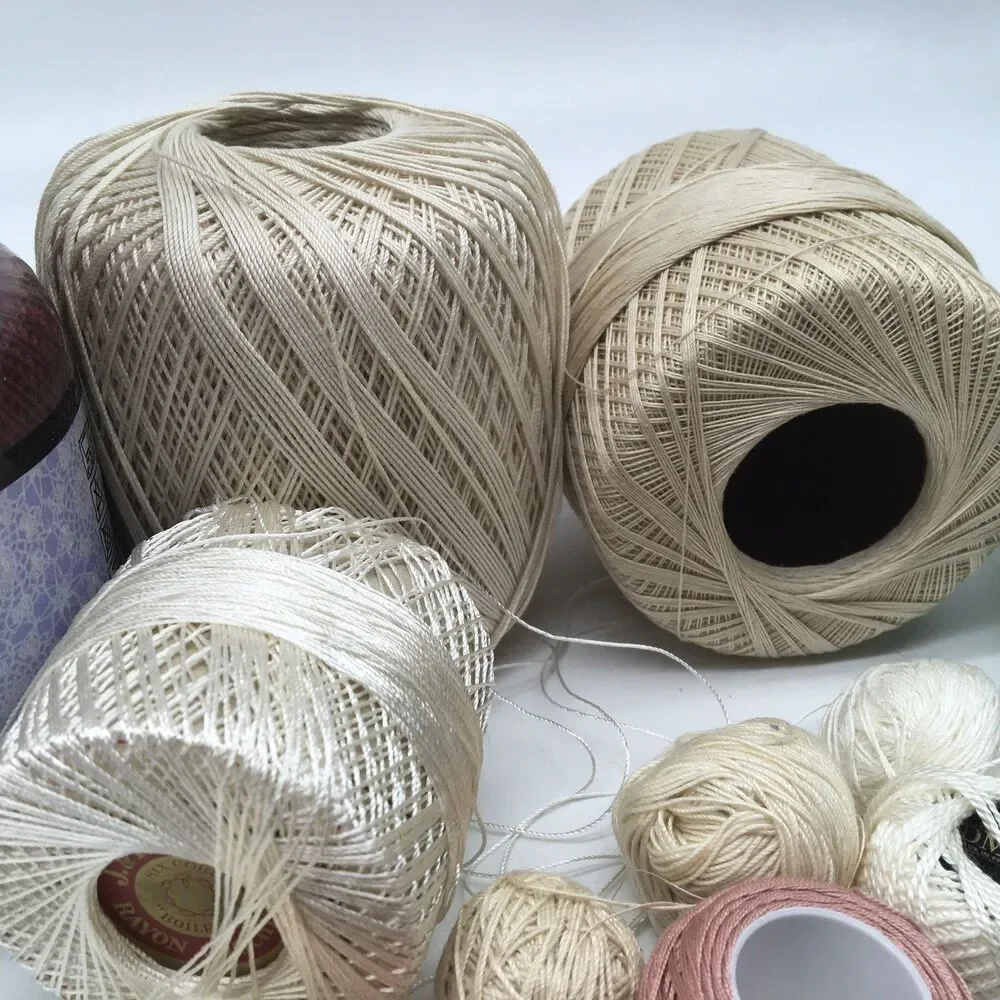 Mixed Tatting Crochet Thread Lot Solid Clarks, Lily, DeLuxe, J&P DMC Aunt Lydia’